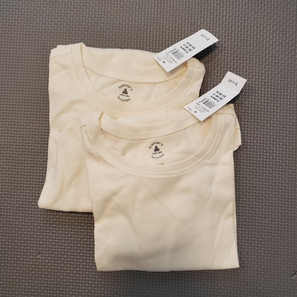 Baby Gap Girls‎ Long Sleeve Ivory Shirts. 2 pack. NWT. - Picture 1 of 2